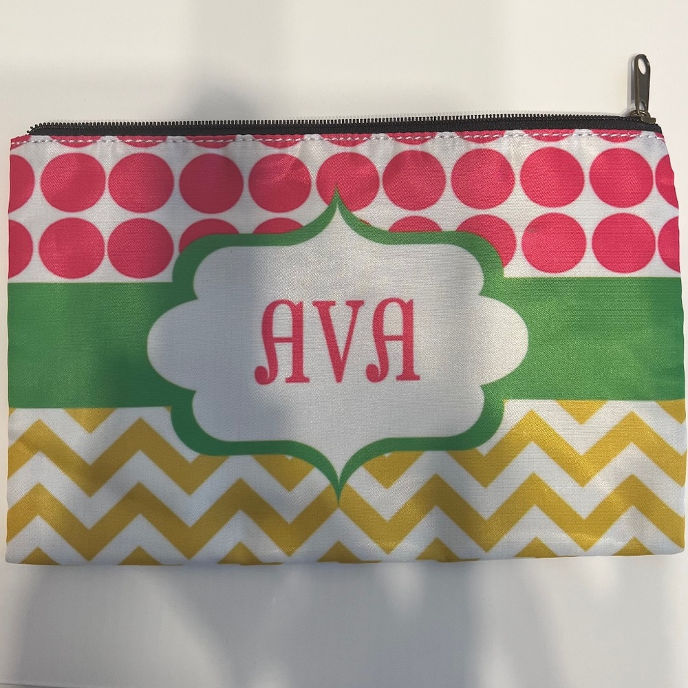 “Ava” Cosmetic Makeup Bag (NEW!!)